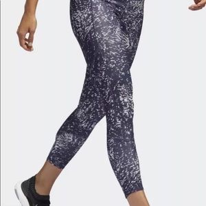 Adidas How We Do 7/8 Printed Tights Sz L NWT
